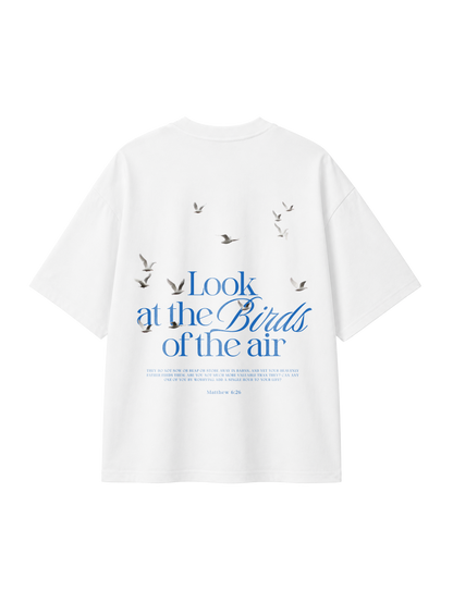 OVERSIZED T-SHIRT LOOK AT THE BIRDS - blaster-white-back.png - 1