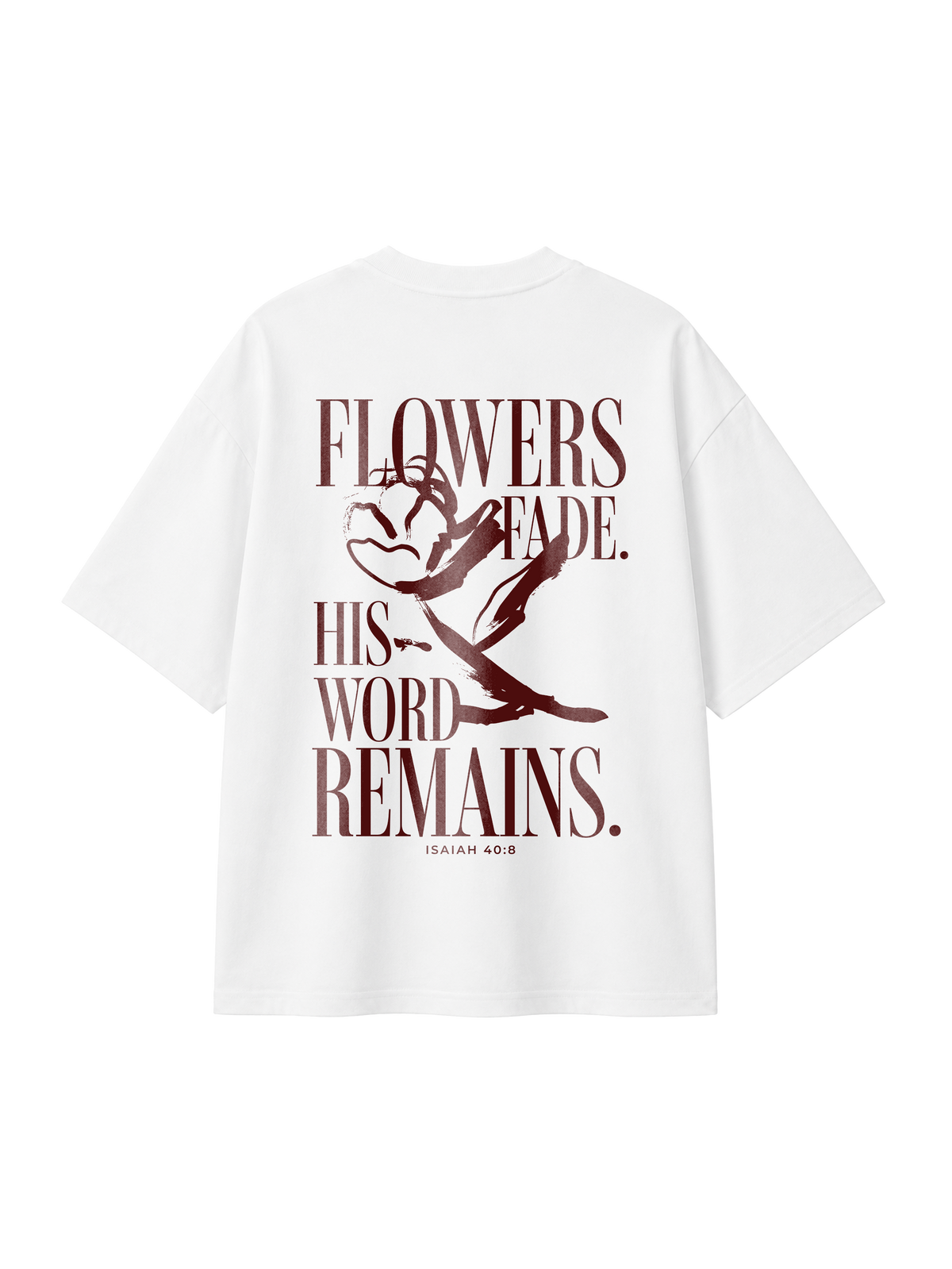 OVERSIZED T SHIRT HIS WORD REMAINS - blaster-white-back.png - 1