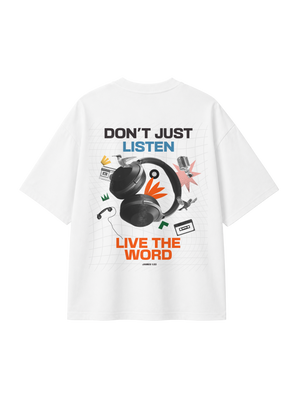 OVERSIZED T SHIRT LIVE THE WORD - blaster-white-back.png - 1