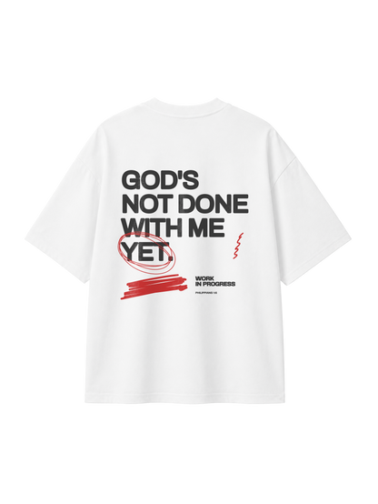 OVERSIZED T SHIRT GODS NOT DONE - blaster-white-back.png - 1