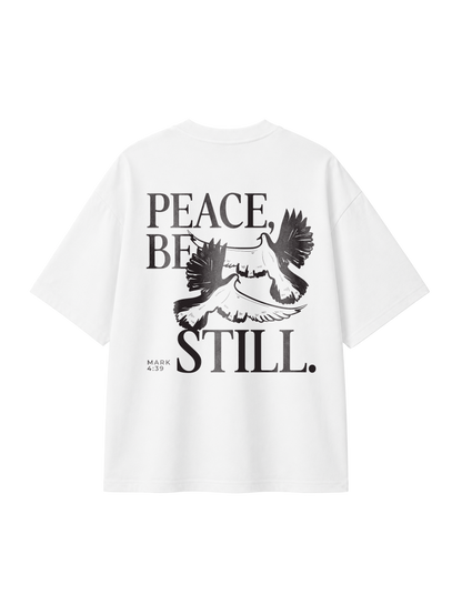 OVERSIZED T SHIRT PEACE BE STILL - blaster-white-back.png - 1