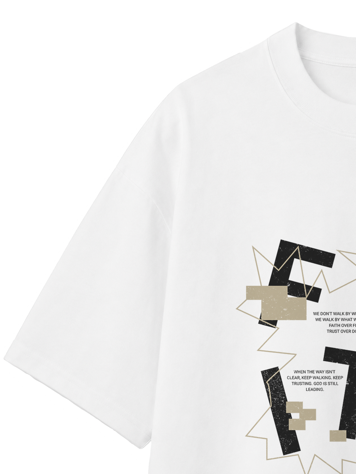OVERSIZED T SHIRT FAITH - blaster-white-front-close-2.png - 3