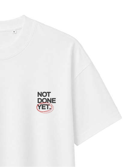 OVERSIZED T SHIRT GODS NOT DONE - blaster-white-front-close-3.png - 5