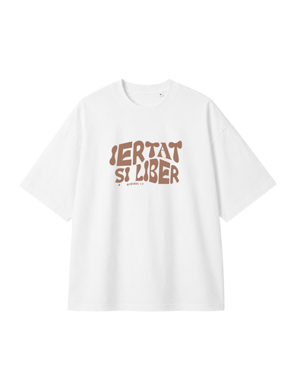 OVERSIZED T-SHIRT IERTAT SI LIBER - blaster-white-front.png - 1