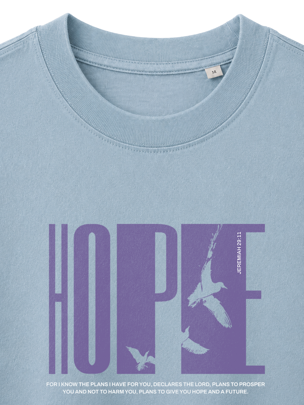VINTAGE RELAXED FIT T-SHIRT HOPE - blue-stone-front-close-1.png - 6