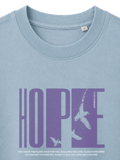 VINTAGE RELAXED FIT T-SHIRT HOPE - blue-stone-front-close-1.png - 6