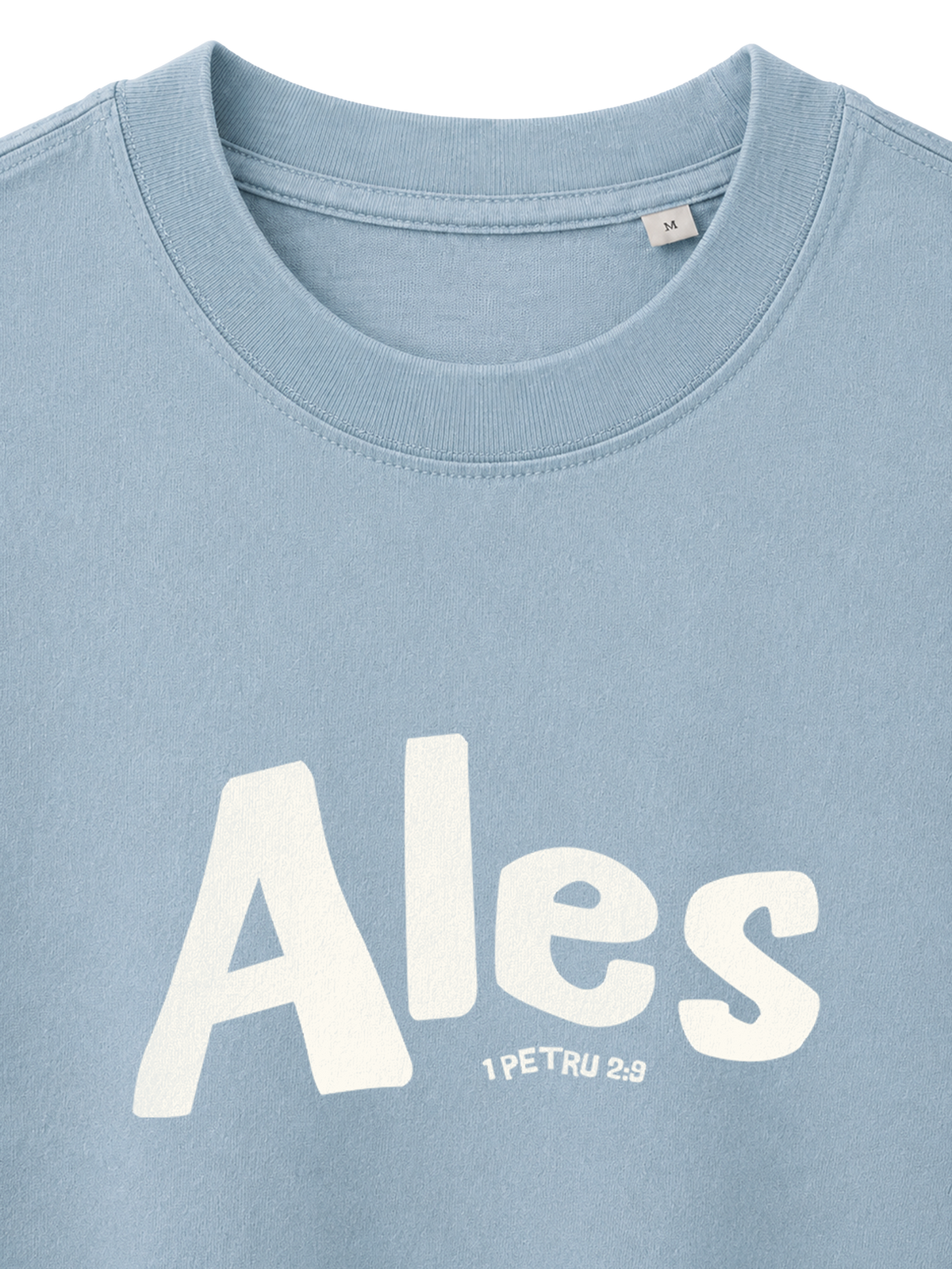 VINTAGE RELAXED FIT T-SHIRT ALES - blue-stone-front-close-1.png - 6