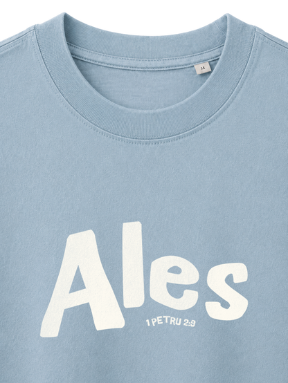 VINTAGE RELAXED FIT T-SHIRT ALES - blue-stone-front-close-1.png - 6