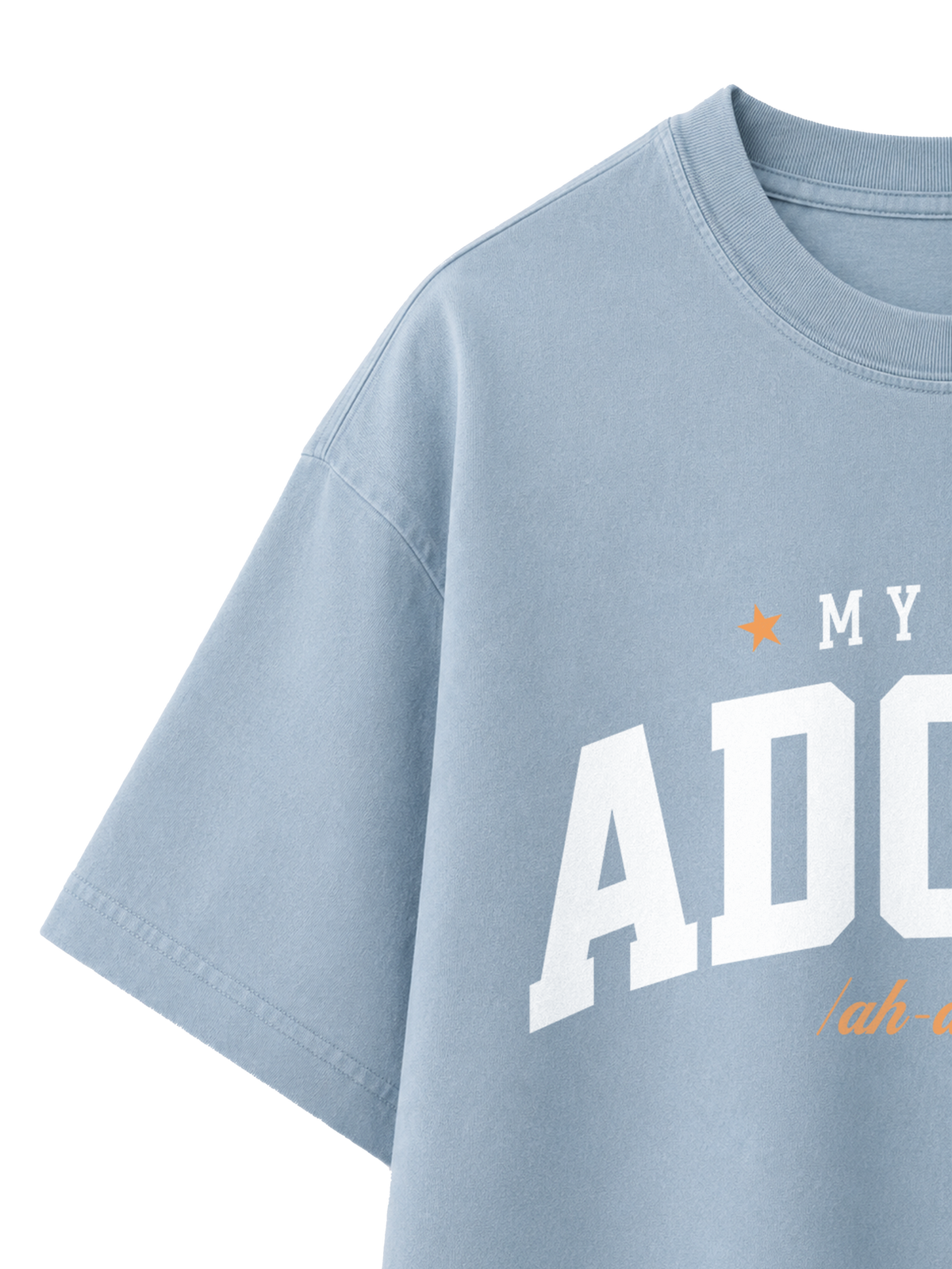 VINTAGE RELAXED FIT T-SHIRT ADONAI - blue-stone-front-close-2.png - 7