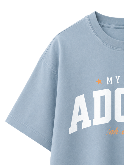 VINTAGE RELAXED FIT T-SHIRT ADONAI - blue-stone-front-close-2.png - 7