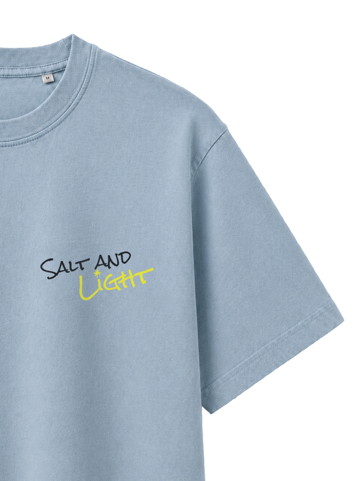 VINTAGE RELAXED FIT T-SHIRT SALT AND LIGHT - blue-stone-front-close-3.png - 4