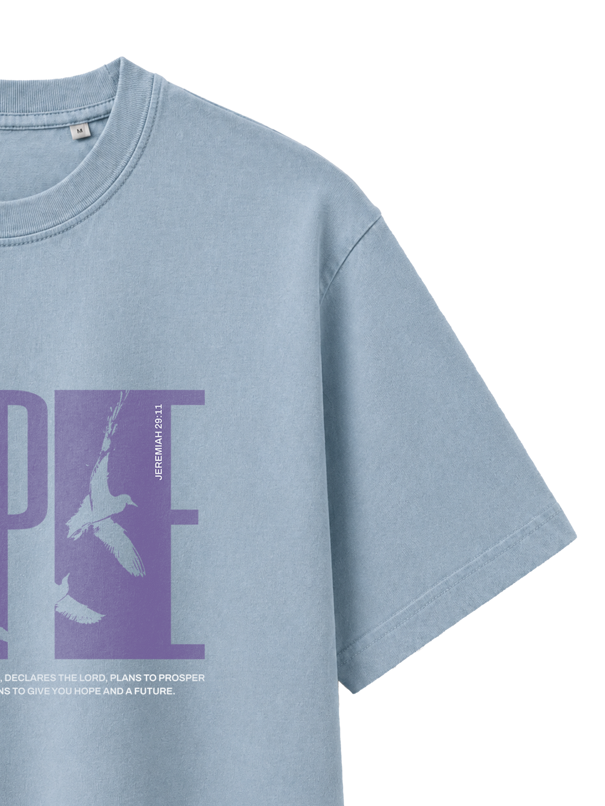 VINTAGE RELAXED FIT T-SHIRT HOPE - blue-stone-front-close-3.png - 7