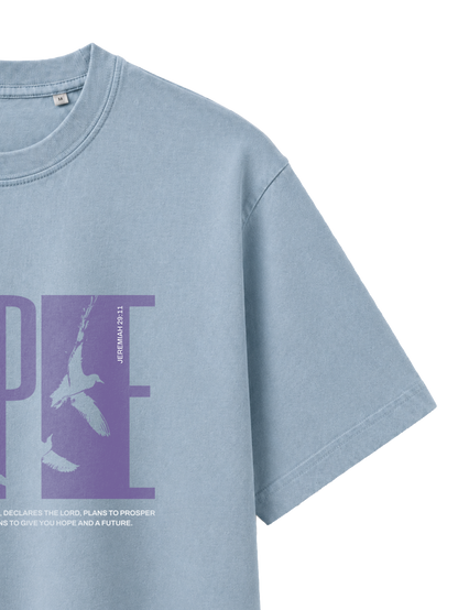 VINTAGE RELAXED FIT T-SHIRT HOPE - blue-stone-front-close-3.png - 7