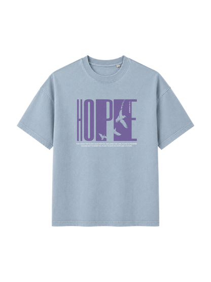 VINTAGE RELAXED FIT T-SHIRT HOPE - blue-stone-front.png - 5