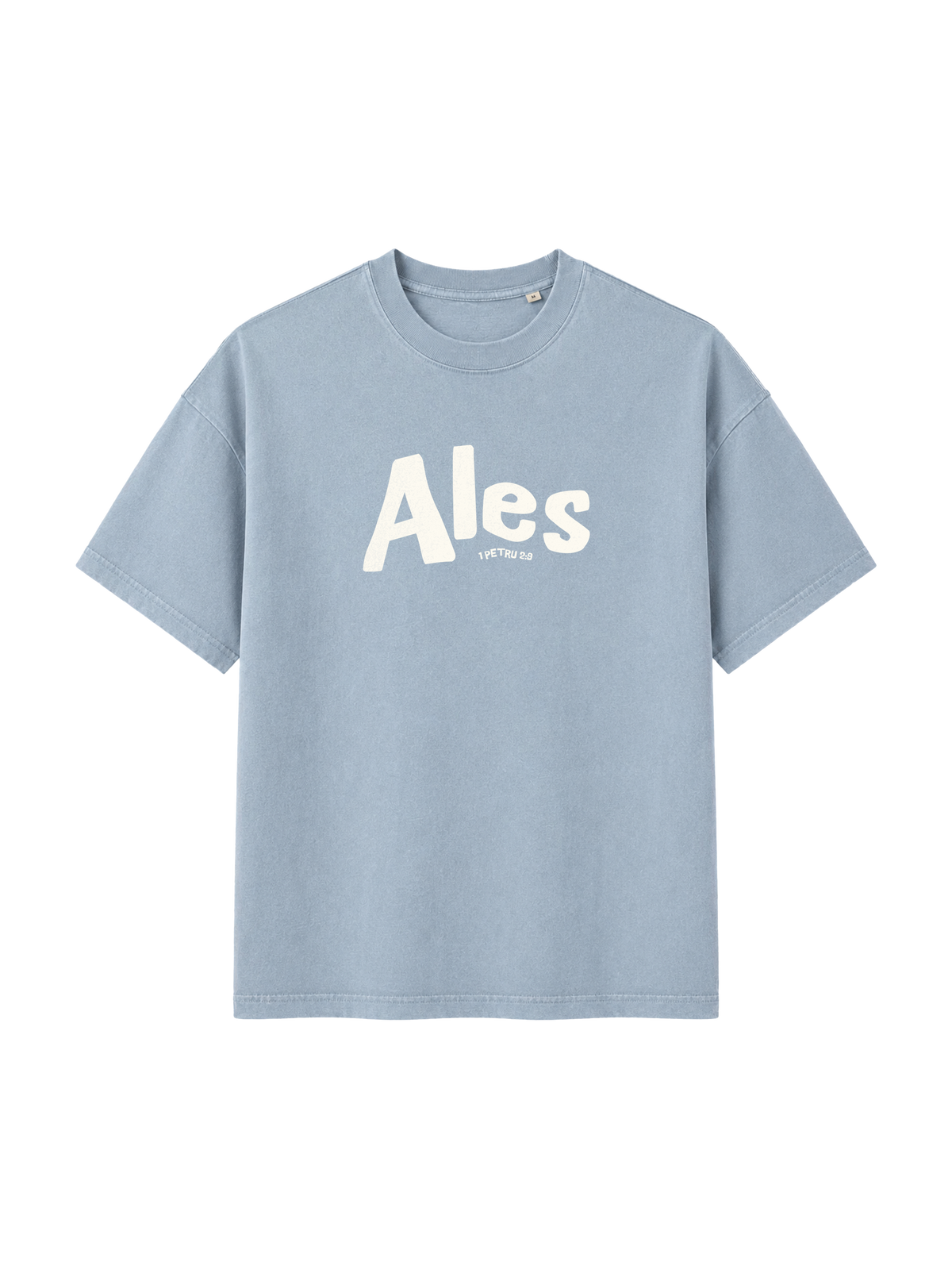 VINTAGE RELAXED FIT T-SHIRT ALES - blue-stone-front.png - 5