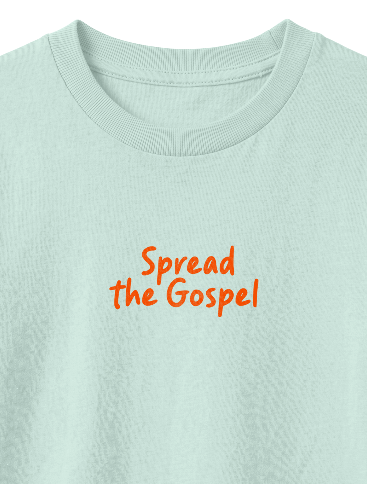 KIDS REGULAR FIT T-SHIRT SPREAD THE GOSPEL - caribbean-blue-front-close-1.png - 8