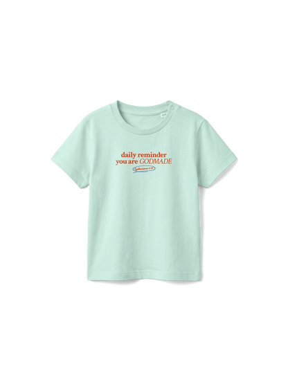 BABY REGULAR FIT T-SHIRT GODMADE - caribbean-blue-front.png - 7