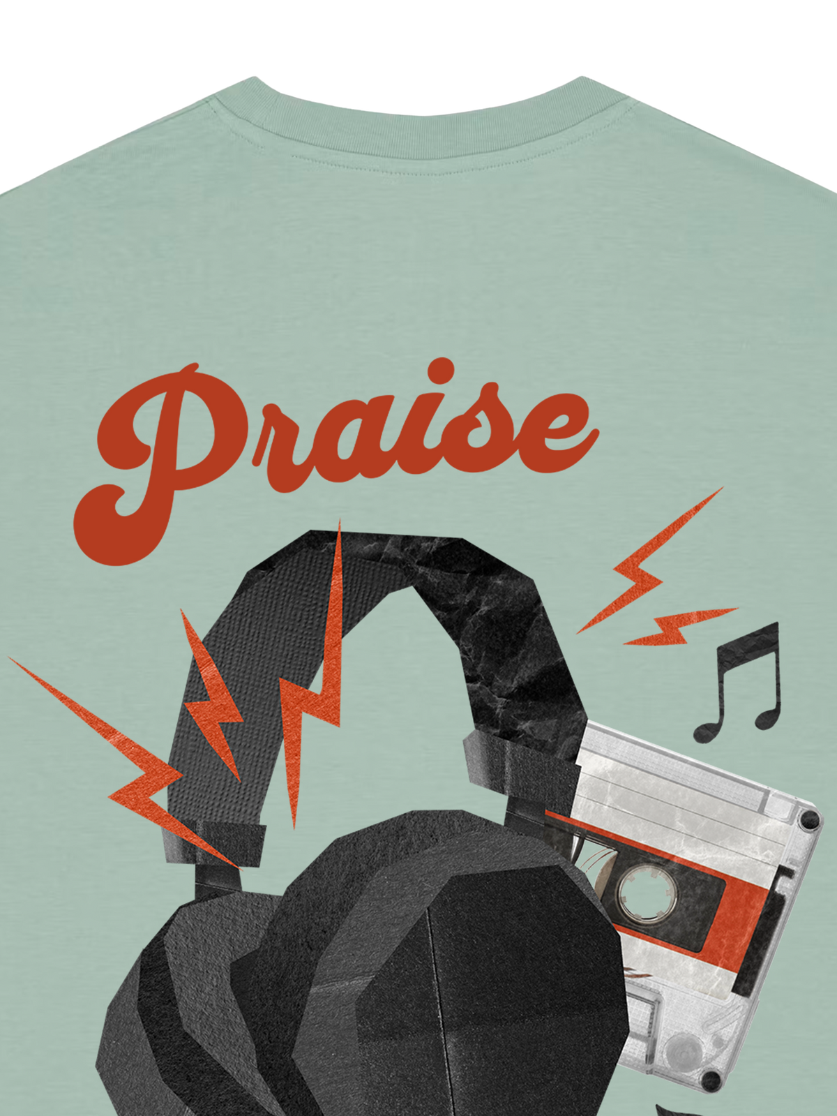 REGULAR FIT T-SHIRT PRAISE IS MY PLAYLIST - creator-aloe-back-close-1.png - 7