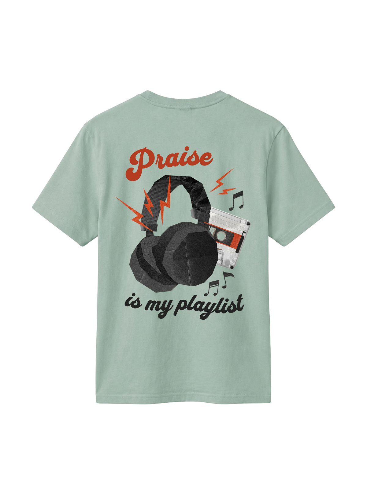 REGULAR FIT T-SHIRT PRAISE IS MY PLAYLIST - creator-aloe-back.png - 6