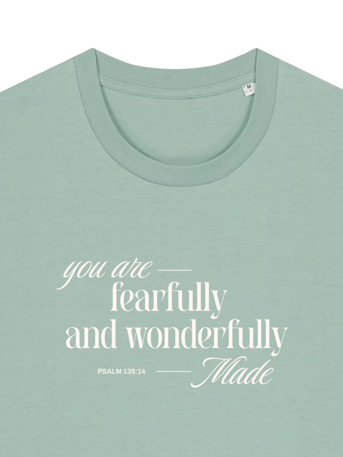 REGULAR FIT T-SHIRT YOU ARE FEARFULLY AND WONDERFULLY MADE - creator-aloe-front-close-1.png - 7