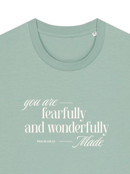 REGULAR FIT T-SHIRT YOU ARE FEARFULLY AND WONDERFULLY MADE - creator-aloe-front-close-1.png - 7