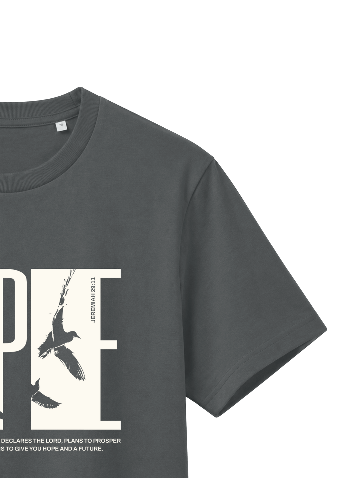 REGULAR FIT T-SHIRT HOPE - creator-anthracite-front-close-2.png - 7