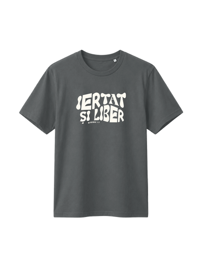 REGULAR FIT T-SHIRT IERTAT SI LIBER - creator-anthracite-front.png - 5