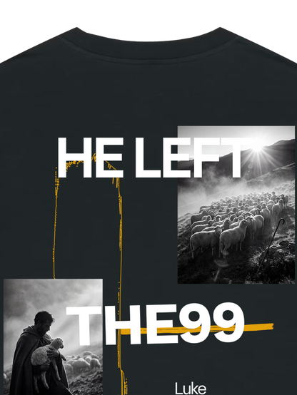 REGULAR FIT T-SHIRT HE LEFT THE 99 TO FIND ME - creator-black-back-close-1.png - 7
