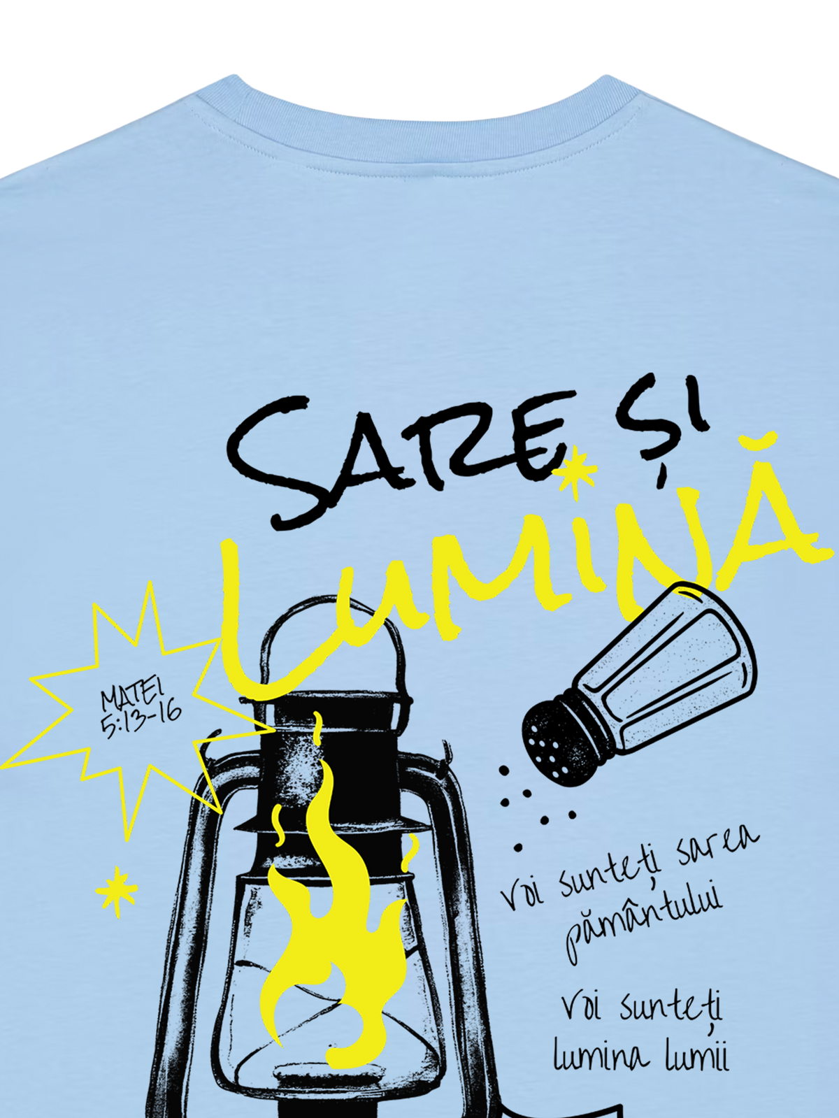 REGULAR FIT T-SHIRT SARE SI LUMINA - creator-blue-soul-back-close-1.png - 6