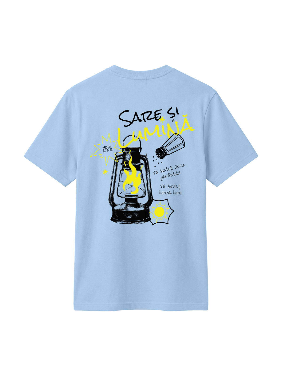 REGULAR FIT T-SHIRT SARE SI LUMINA - creator-blue-soul-back.png - 5