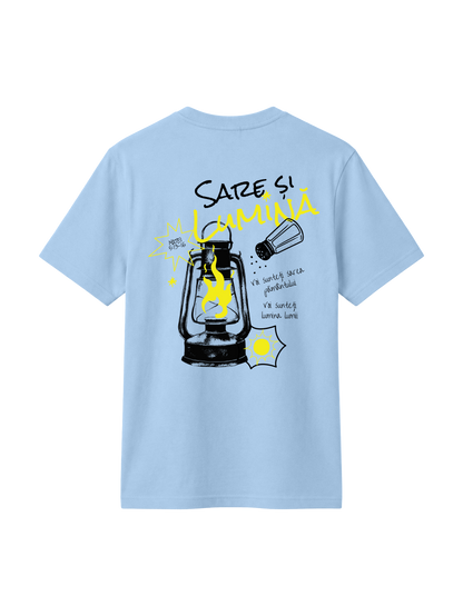 REGULAR FIT T-SHIRT SARE SI LUMINA - creator-blue-soul-back.png - 5