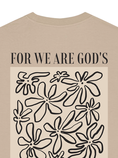 REGULAR FIT T-SHIRT WE ARE GODS MASTERPIECE - creator-desert-dust-back-close-1.png - 5