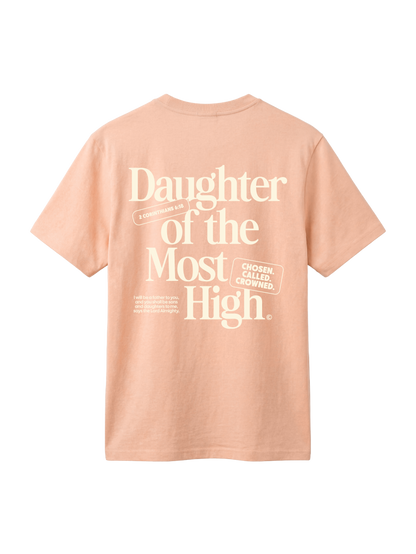 REGULAR FIT T-SHIRT DAUGHTER OF THE MOST HIGH - creator-fraiche-peche-back.png - 6