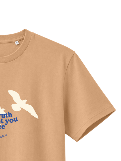 REGULAR FIT T-SHIRT TRUTH WILL SET YOU FREE - creator-latte-front-close-2 19.44.16.png - 7