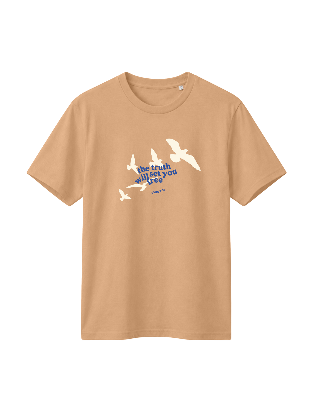 REGULAR FIT T-SHIRT TRUTH WILL SET YOU FREE - creator-latte-front 19.44.16.png - 5