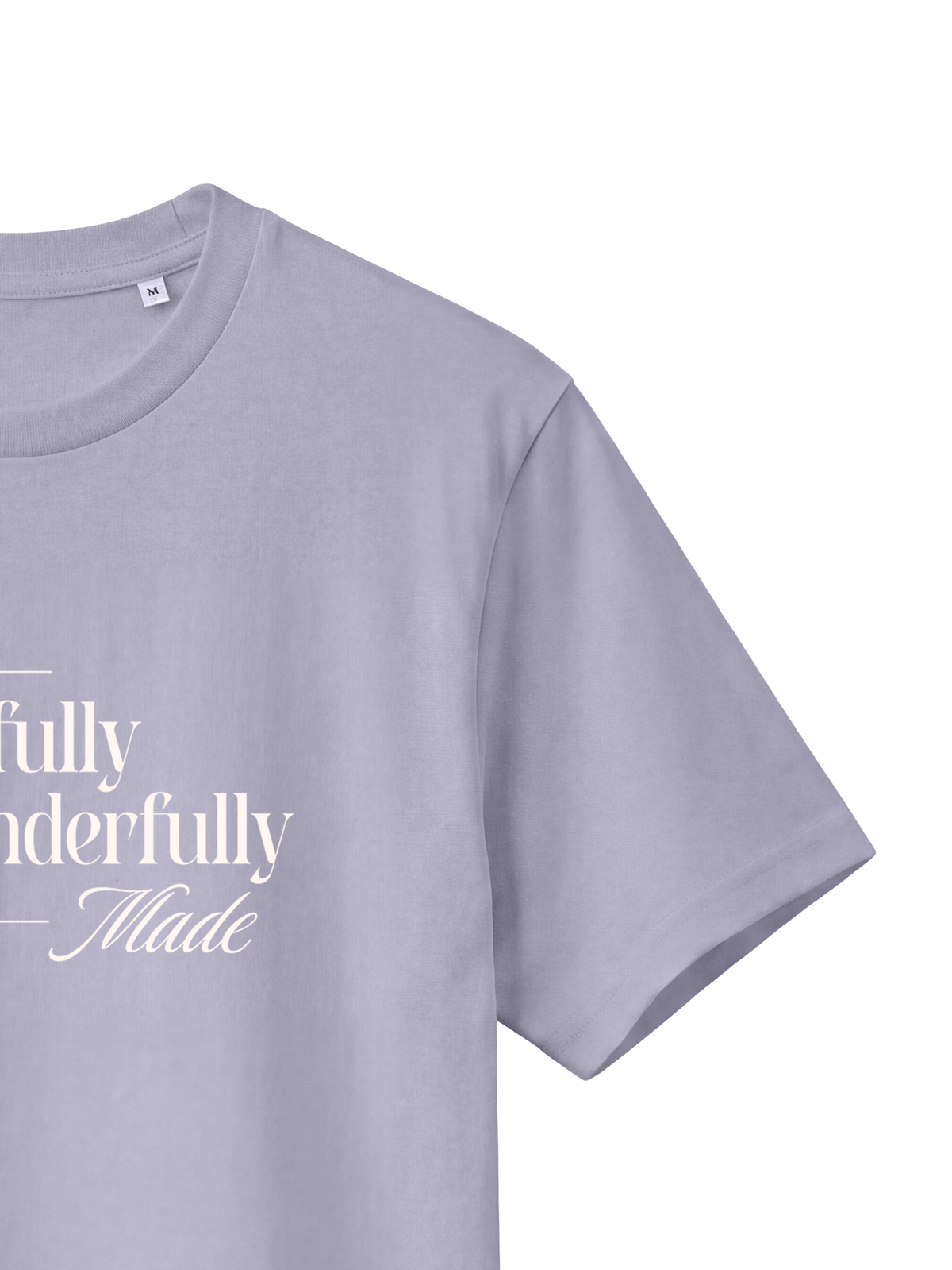 REGULAR FIT T-SHIRT YOU ARE FEARFULLY AND WONDERFULLY MADE - creator-lavender-front-close-2.png - 3