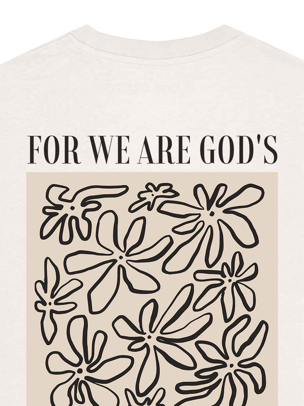 REGULAR FIT T-SHIRT WE ARE GODS MASTERPIECE - creator-off-white-back-close-1.png - 8