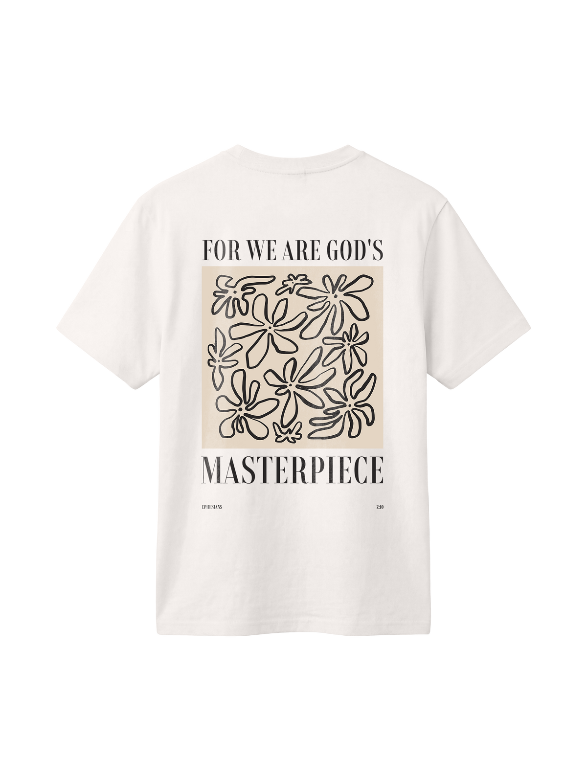 REGULAR FIT T-SHIRT WE ARE GODS MASTERPIECE - creator-off-white-back.png - 7