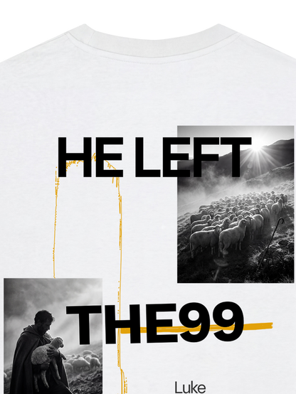 REGULAR FIT T-SHIRT HE LEFT THE 99 TO FIND ME - creator-white-back-close-1.png - 2