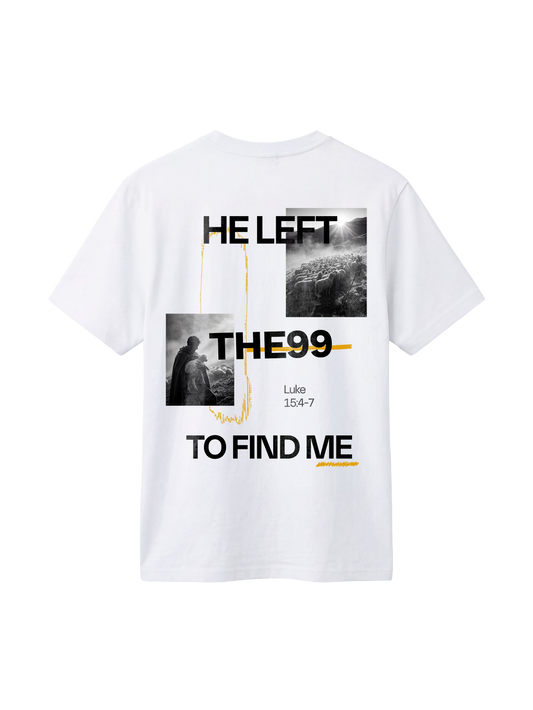 REGULAR FIT T-SHIRT HE LEFT THE 99 TO FIND ME - creator-white-back.png - 1