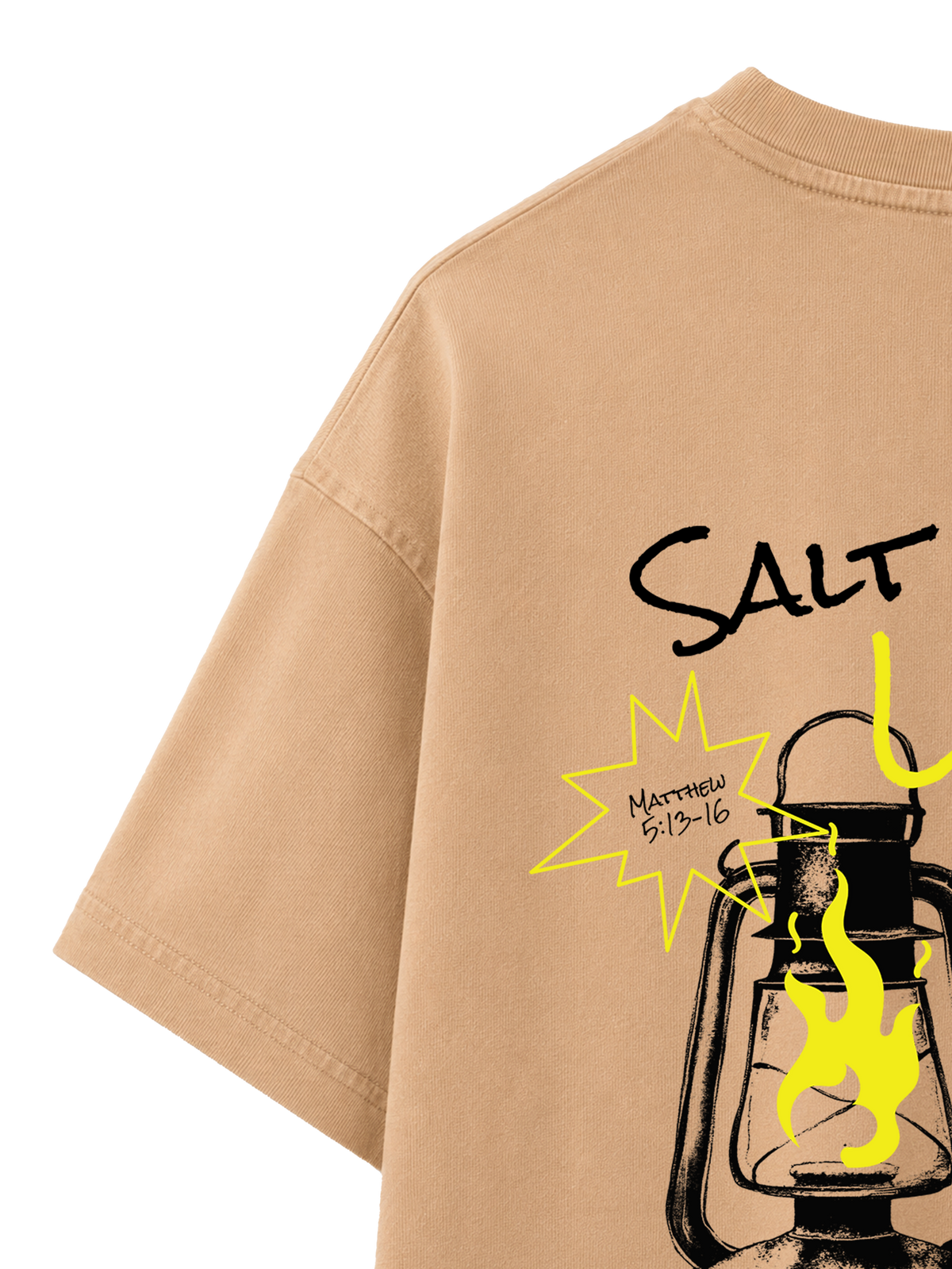 VINTAGE RELAXED FIT T-SHIRT SALT AND LIGHT - dyed-latte-back-close-1.png - 6