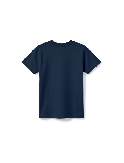 KIDS REGULAR FIT T-SHIRT I AM - french-navy-back.png - 6