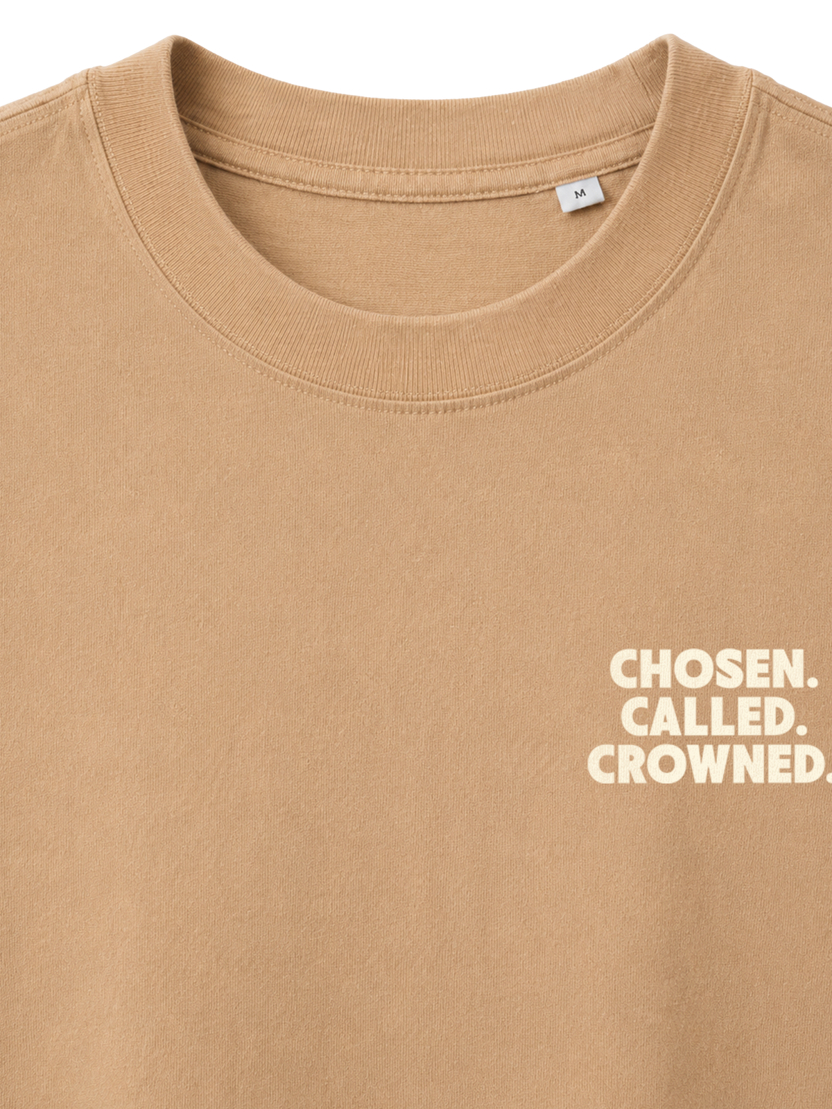 VINTAGE RELAXED FIT T-SHIRT DAUGHTER OF THE MOST HIGH - latte-front-close-1.png - 5