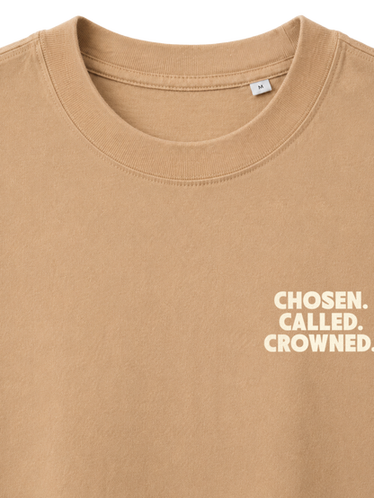 VINTAGE RELAXED FIT T-SHIRT DAUGHTER OF THE MOST HIGH - latte-front-close-1.png - 5