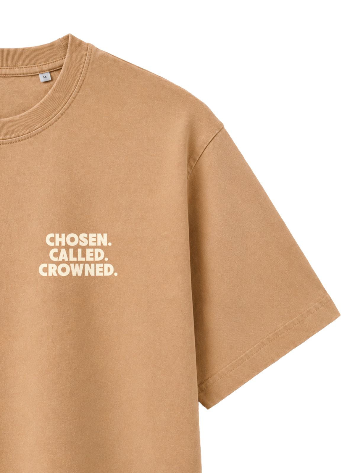 VINTAGE RELAXED FIT T-SHIRT DAUGHTER OF THE MOST HIGH - latte-front-close-3.png - 6