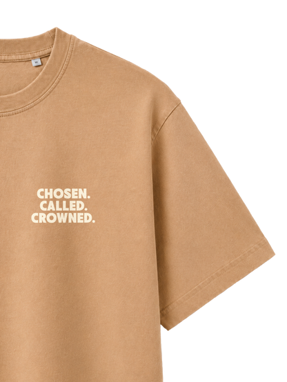 VINTAGE RELAXED FIT T-SHIRT DAUGHTER OF THE MOST HIGH - latte-front-close-3.png - 6