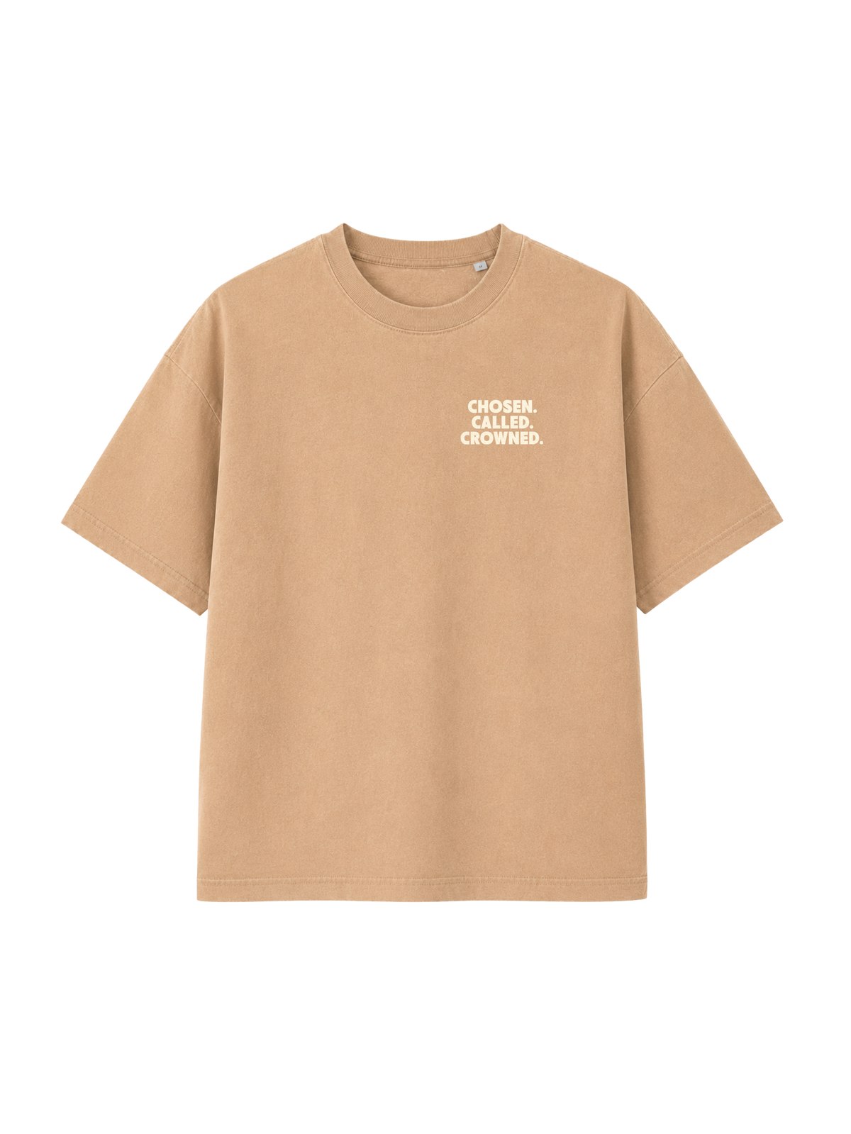 VINTAGE RELAXED FIT T-SHIRT DAUGHTER OF THE MOST HIGH - latte-front.png - 4