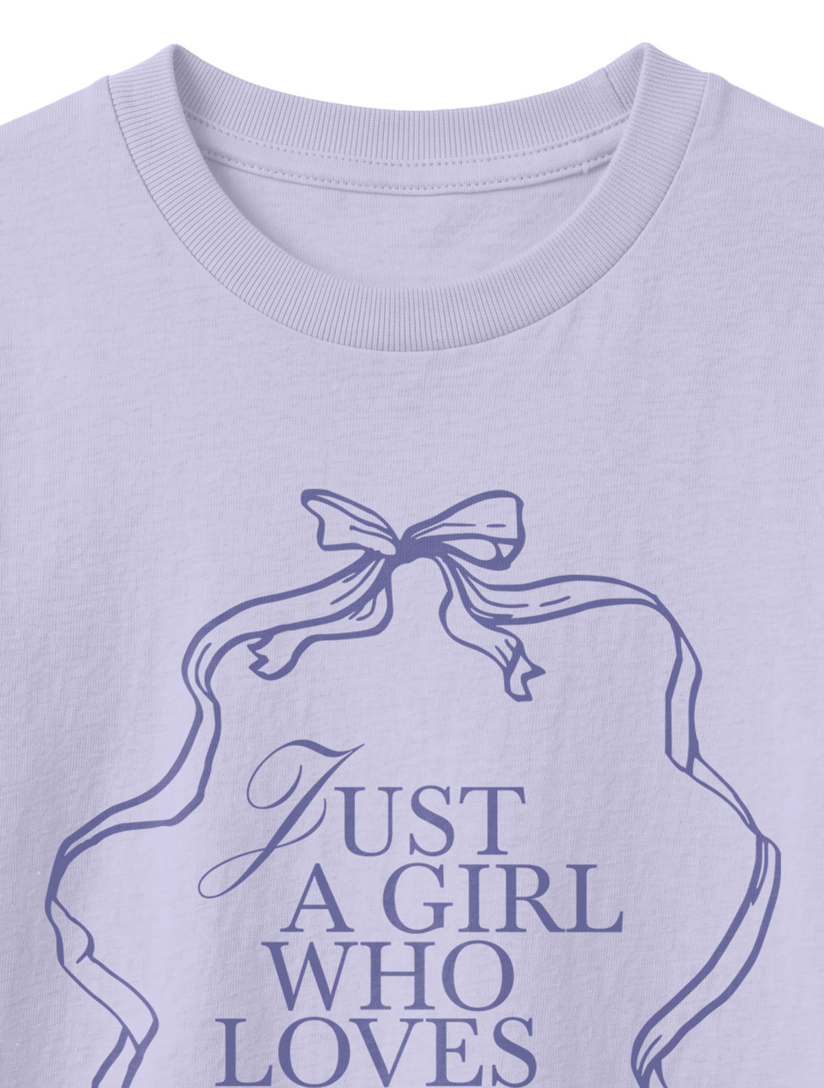 KIDS REGULAR FIT T-SHIRT JUST A GIRL WHO LOVES JESUS - lavender-front-close-1.png - 6