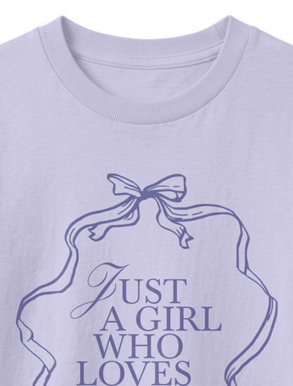 KIDS REGULAR FIT T-SHIRT JUST A GIRL WHO LOVES JESUS - lavender-front-close-1.png - 6