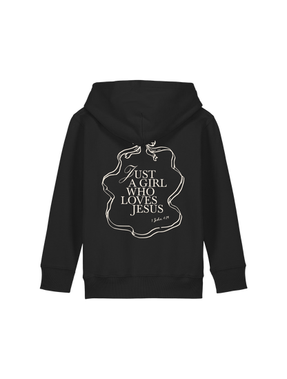 REGULAR FIT KIDS HOODIE JUST A GIRL WHO LOVES JESUS - mini-cruiser-black-back.png - 6